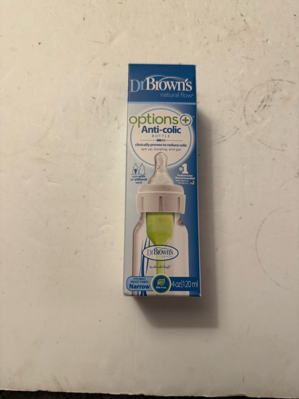 Dr. Brown's Options+ Anti-Colic Narrow Bottle - Green